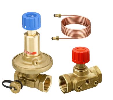 Danfoss 003Z2211 - Комплект автоматических балансировочных клапанов APT Ду15(5-25 кПа) +CDT Ду20, внутр. резьба, Диапазон регулирования - 5-25кПа