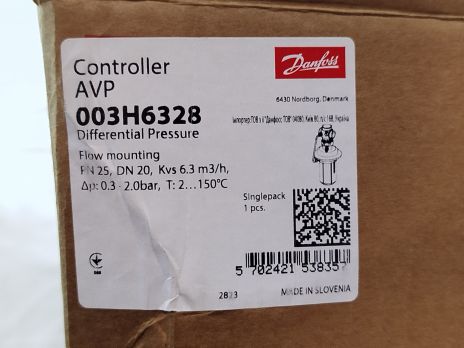 Danfoss 003H6114 - DPR Регулятор перепада давлений Ду20 Ру25 Kvs6,3 0,3-2,0 резьбовой для установки на подающем трубопроводе 003H6328