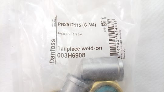 Danfoss 003H6908 - привар. фитинги для регул-в Ду15 Pу25