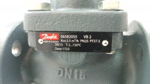 Danfoss 065B3055 - VFM 2 клапан регулирующий двухходовой фланцевый Ду 15 мм, Ру 25 бар, Kvs 2,5 м3/ч 065B2055
