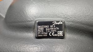 Danfoss 065Z3362 - VF3 Клапан регулирующий Ду 80 Kv 100