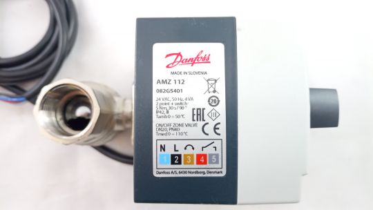 Danfoss 082G5401 - AMZ 112 кран шар 2х поз Ду20 э/п 24В