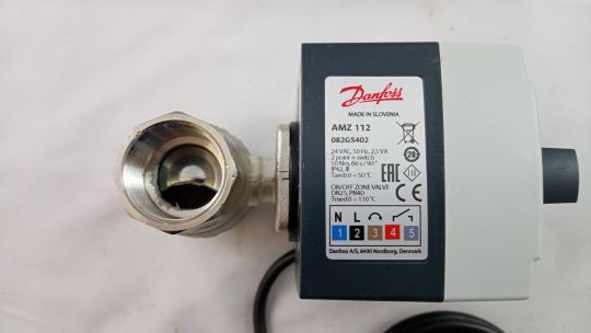 Danfoss 082G5402 - AMZ 112 кран шар 2х поз Ду25 э/п 24В