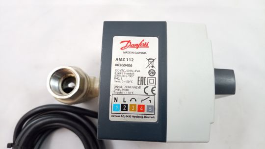 Danfoss 082G5406 - AMZ 112 кран шар 2х поз Ду15 э/п 230В