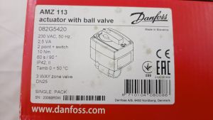 Danfoss 082G5420 - AMZ 113 двухпозиционный зональный кран , Ду 25 напряжение питания 230 В