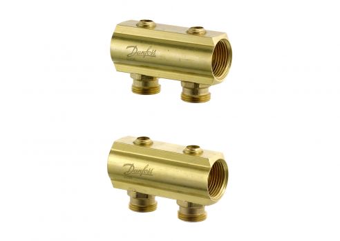 Danfoss 088U0542 - FHF Коллектор с запорн. вентилем 2+2