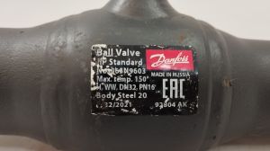 Danfoss 065N9603 - JIP Standard WW Кран шаровой под приварку Ду32 Ру16 Тмакс=150С с рукояткой