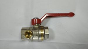 Danfoss 065B8217 - Латунный шаровой кран Danfoss с внутренней резьбой и спускным элементом Ду 20 мм, PN 40 бар