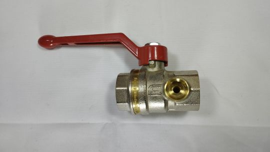 Danfoss 065B8217 - Латунный шаровой кран Danfoss с внутренней резьбой и спускным элементом Ду 20 мм, PN 40 бар