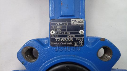 Danfoss 065B7366 - VFY-LH затвор дисковый DN40 PN16 корп. GG25 с резьб. проуш.; Диск- AISI 065B7366 RU 316; упл. EPDM; С рукояткой 065B7366 RU Использовать ответные фланцы по ГОСТ 33259-2015 исполнение В, тип 01, 065B7366 RU тип 11