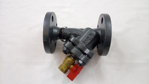 Danfoss 065B7727 - Фильтр сетчатый FVF Ду20 со сливным краном, чугун, фланцевый, Ру16
