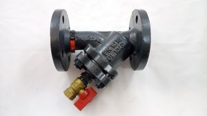 Danfoss 065B7728 - Фильтр сетчатый FVF Ду25 со сливным краном, чугун, фланцевый, Ру16