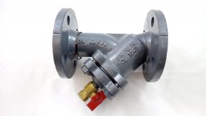 Danfoss 065B7730 - Фильтр сетчатый FVF Ду40 со сливным краном, чугун, фланцевый, Ру16