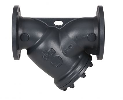 Danfoss 065B7781 - Фильтр сетчатый FVF Ду200 с пробкой, чугун, фланцевый, Ру25