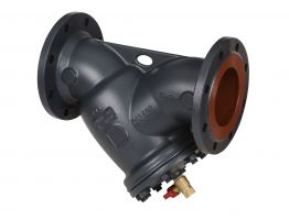 Danfoss 065B7738 - Фильтр сетчатый FVF Ду250 со сливным краном, чугун, фланцевый, Ру16