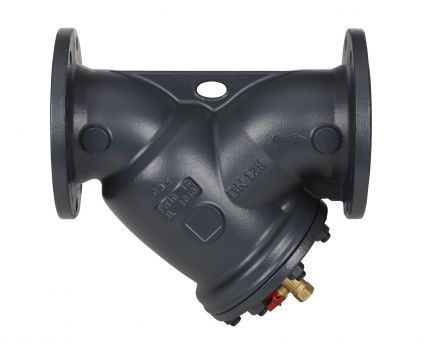 Danfoss 065B7738 - Фильтр сетчатый FVF Ду250 со сливным краном, чугун, фланцевый, Ру16