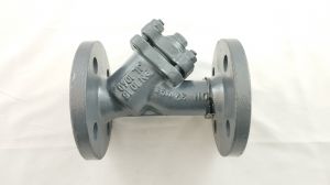 Danfoss 065B7743 - Фильтр сетчатый FVF Ду32 с пробкой, чугун, фланцевый, Ру16