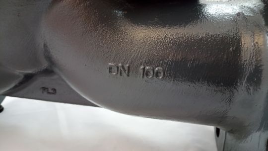 Danfoss 065B7734 - Фильтр сетчатый FVF Ду100 со сливным краном, чугун, фланцевый, Ру16