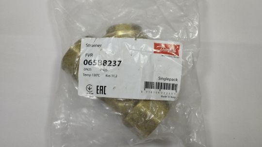 Danfoss 065B8237 - FVR Фильтр сетчатый Ду25 Ру25; Резьбовой, с пробкой; Корпус: Латунь CW602N