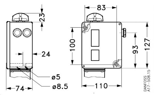 Danfoss 017-529166 - Реле давления RT(пр. класс 0103504049)