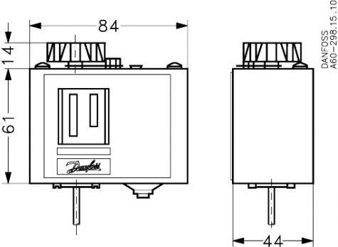 Danfoss 060L124866 - Реле температуры (термостат) KP 61