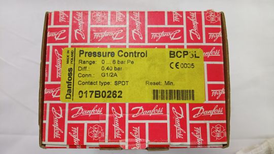 017B0262 Danfoss BCP 3L 1/2 Реле давления с ручным сбросом на понижение