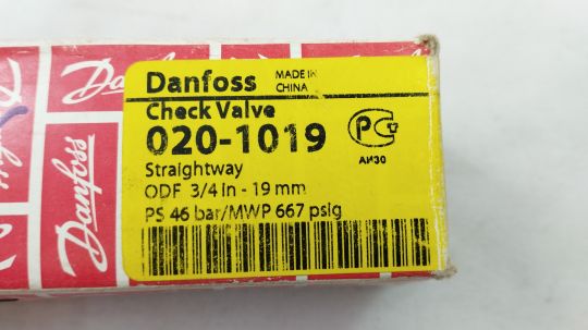 020-1019 Клапан обратный Danfoss  NRV 19s 3/4" ODF