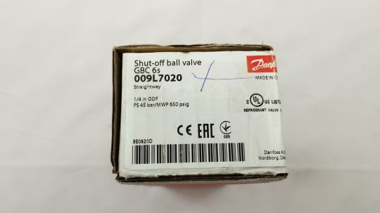 009L7020 Вентиль шаровой GBC 6S (1/4") Danfoss под приварку