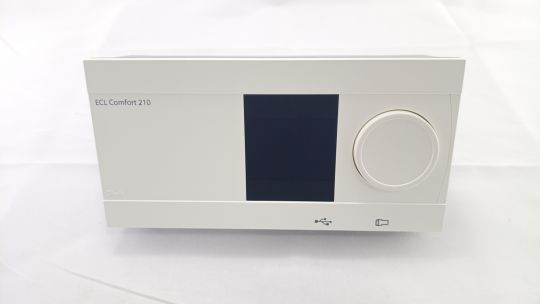 087H3020 Контроллер отопления электронный ECL Comfort 210, температуры с дисплеем и поворотной кнопкой, ~230 В