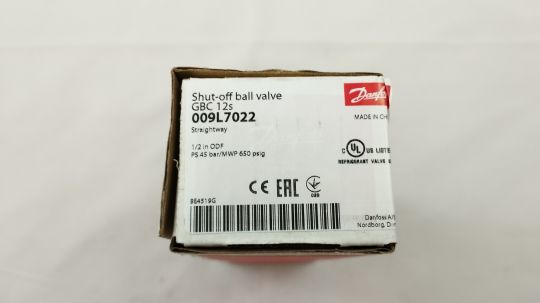 009L7022 ШАРОВЫЙ ЗАПОРНЫЙ ВЕНТИЛЬ ПОД ПРИВАРКУ DANFOSS GBС 12S, 1/2"