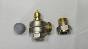 013G3385 Клапан RA-G 20 для однотрубной системы, Ду 20 мм, Kv 0,60-2,0 м3/ч, kvs 3,16 м3/ч, Py 10 бар, Тмакс 120°C, стандарт D, угловой вертикальный