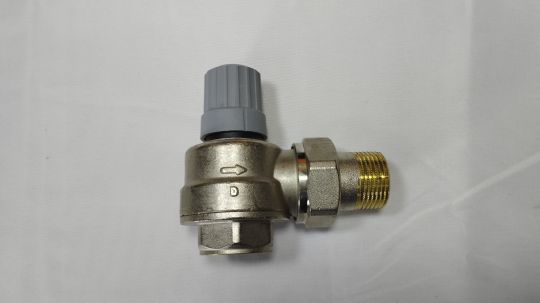 013G3385 Клапан RA-G 20 для однотрубной системы, Ду 20 мм, Kv 0,60-2,0 м3/ч, kvs 3,16 м3/ч, Py 10 бар, Тмакс 120°C, стандарт D, угловой вертикальный