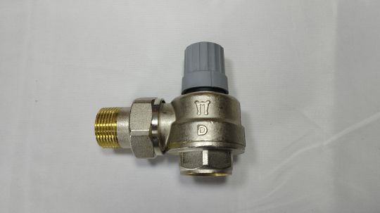 013G3385 Клапан RA-G 20 для однотрубной системы, Ду 20 мм, Kv 0,60-2,0 м3/ч, kvs 3,16 м3/ч, Py 10 бар, Тмакс 120°C, стандарт D, угловой вертикальный