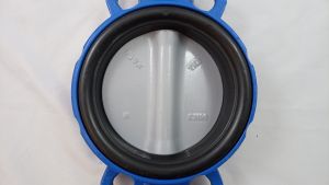 169G063371 Дисковый затвор VFY-WH с металлической рукояткой, корпус с центрирующими проушинами, для установки в середине трубопровода; материалы: корпус — чугун (GG25); диск — высокопрочный чугун (GGG40) с эпоксидным покрытием; уплотнение — EPDM; Тм