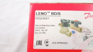 003Z4051 Комплект балансировочного клапана MSV-BD и запорного клапана MSV-S, с внутренней резьбой, Ру 20 бар, Ду 15 мм, kvs 3,0 м3/ч, p 1/2"