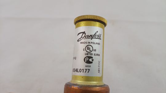 034L0177 Клапан регулятор давления KVD 15, -45 - 130 °C, 28 бар, 3,0 - 20,0 бар, KVS 1,750 м3/час, вход/выход 16 мм, под пайку, ODF, сервисный порт