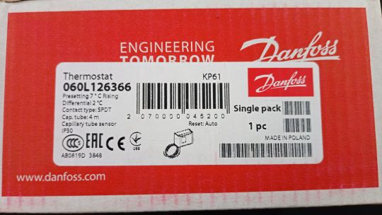 060L126366 Термостат капиллярный Danfoss KP61-4