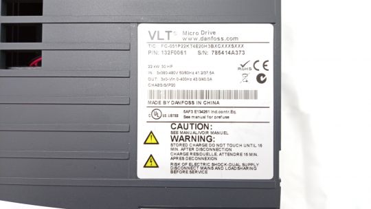 132F0061 Danfoss Частотный преобразователь VLT® Micro Drive FC 51  22 кВт