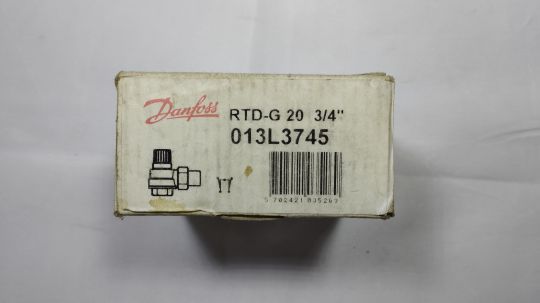013L3745 Клапан для термоголовки угловой Danfoss RTD-G DN20 3/4"