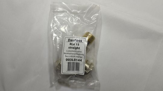 003L0144 Danfoss RLV-15 1/2 Клапан ручной запорный прямой никелированный