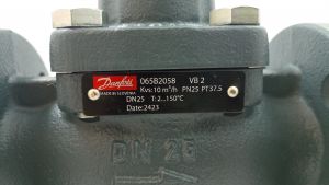 065B2058 Клапан седельный фланцевый VB 2, Ду 25 мм, kvs 10 м3/ч, Py 25 бар, Тмакс 150С, 2-ходовой, ход штока 7 мм 065B3058
