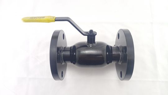 Кран шаровой Broen Ballomax 11С10ФТ КШТ 60.003.040.А.16 Ду40 Ру16 стандартнопроходной, двухходовой, сталь 09Г2С, уплотнение - PTFE, фланцевый, ручка-рычаг