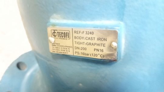 Фильтр сетчатый чугунный Tecofi F3240N Ду200 Ру16 фланцевый