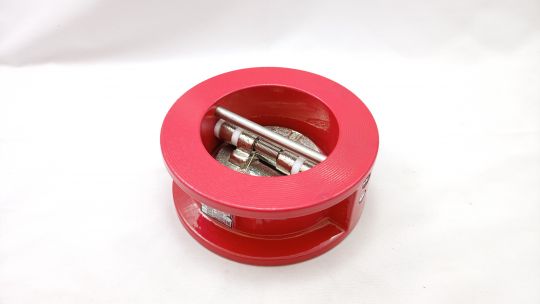 Dinarm Клапан обратный двустворчатый модели Khlop CV-02/W, межфланцевый, DIN, Ду 80, Pу=16 бар