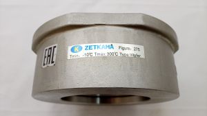 Клапан обратный пружинный Zetkama 275I Ду100 Ру40 межфланцевый
