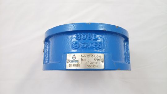 Обратный клапан GROSS, двухстворчатый, межфланцевый DN100, Ру16