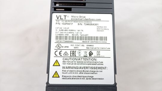 132F0017 Danfoss частотный преобразователь VLT® Micro Drive FC 51 0,37 кВт