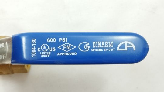 Кран шаровой полнопроходный муфтовый Динарм (Dinarm) Sphere BV-03/T ДУ15 РУ40