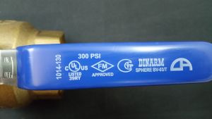 Кран шаровой полнопроходный муфтовый Динарм (Dinarm) Sphere BV-03/T ДУ50