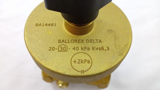 BROEN Ballorex Delta DP внутренняя резьба без дренажа Ду32, 20-40 kPa, kvs=6,3  46550030-021663